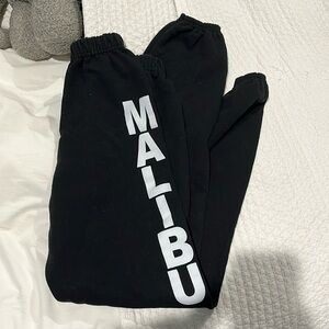 black malibu sweat pants